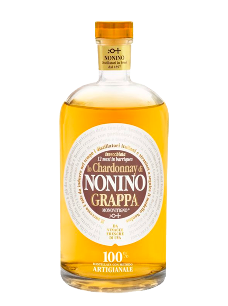 Grappa Nonino Chardonnay in barriques