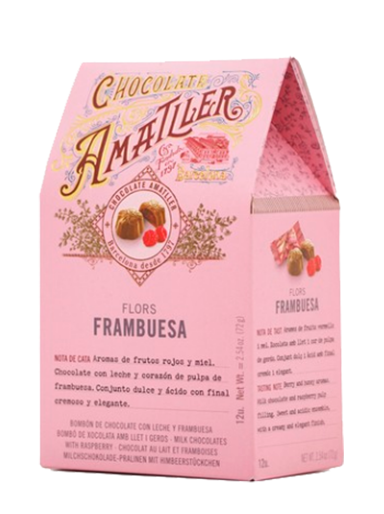 Amatller Chocolate Flores Frambuesa