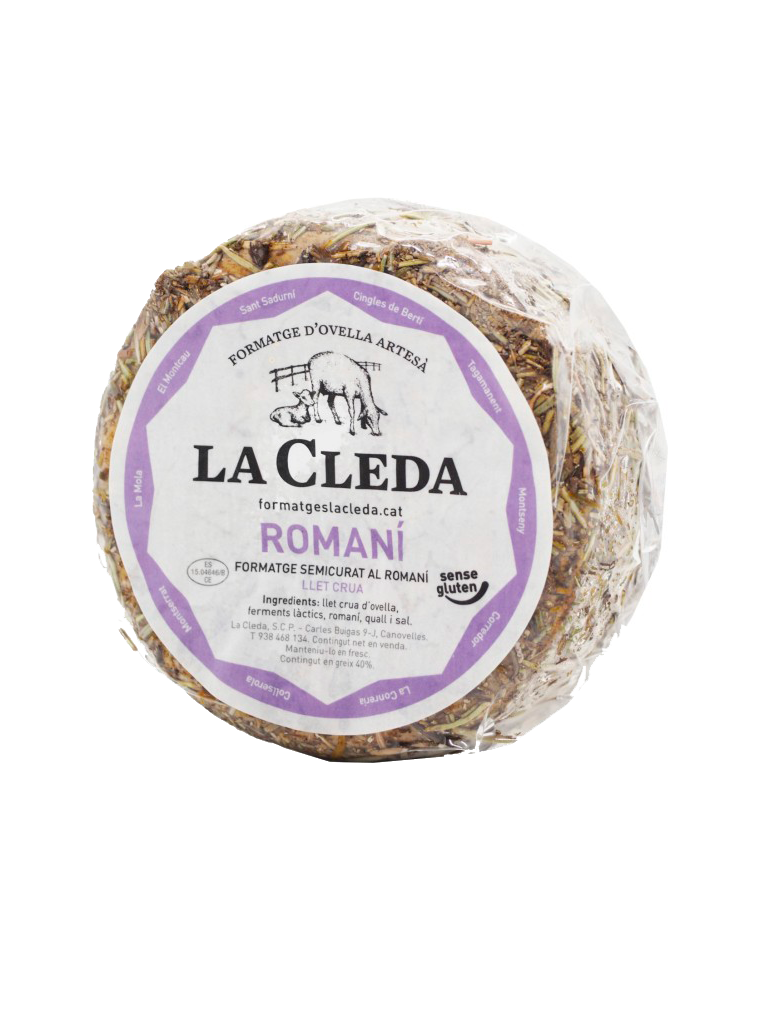 La Cleda Queso oveja y Romero Semicurado 350g