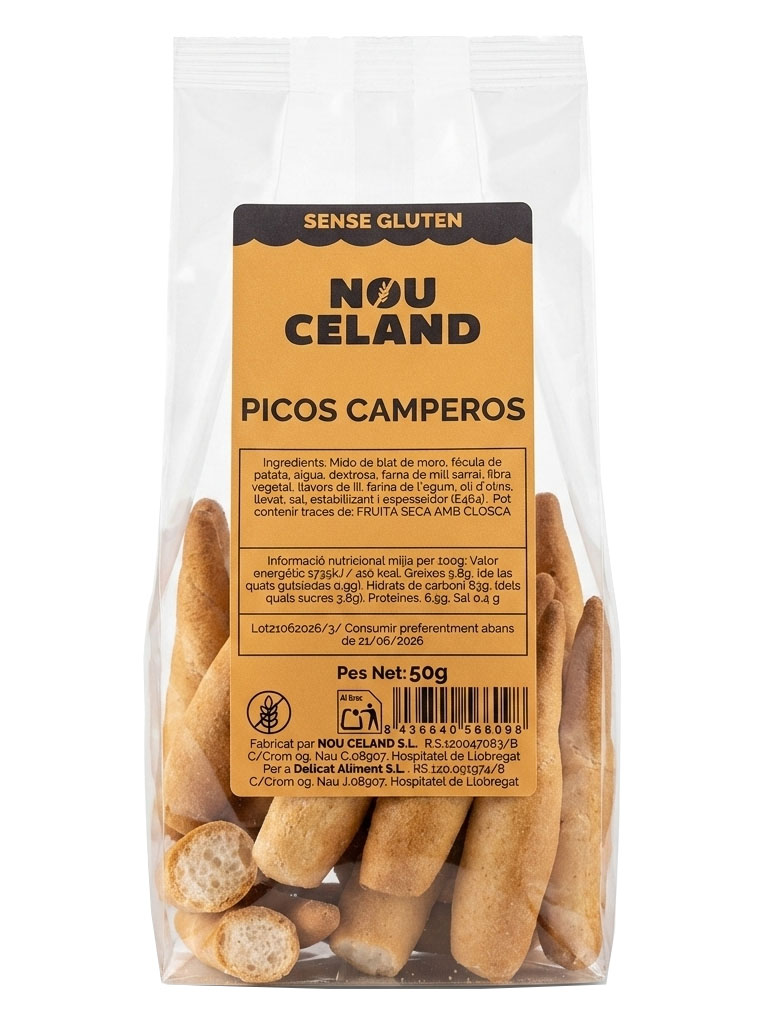 Nou Celand Picos Camperos Sense Gluten