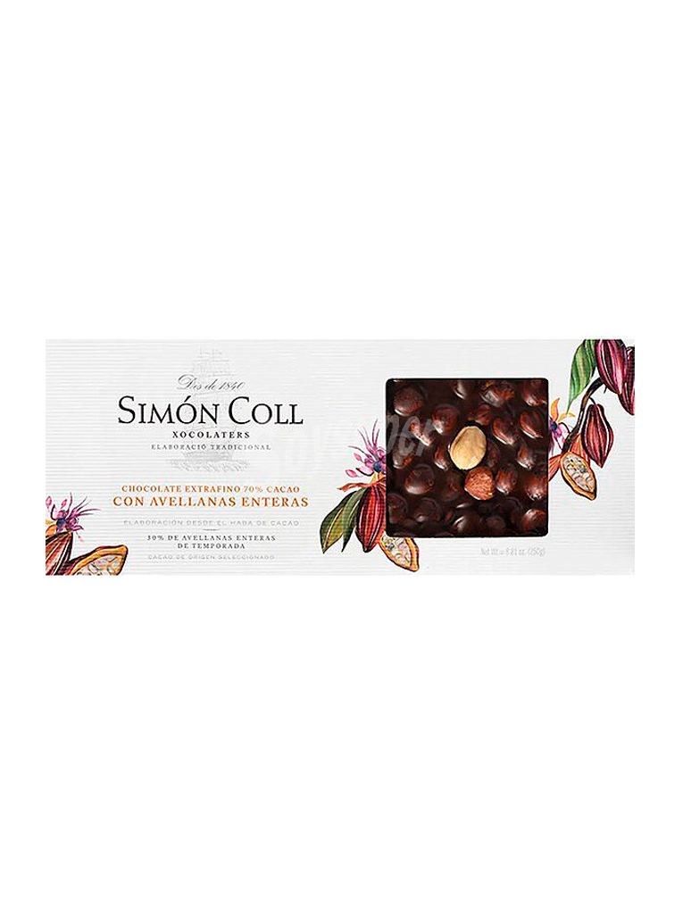 Simón Coll Turrón Chocolate con avellanas