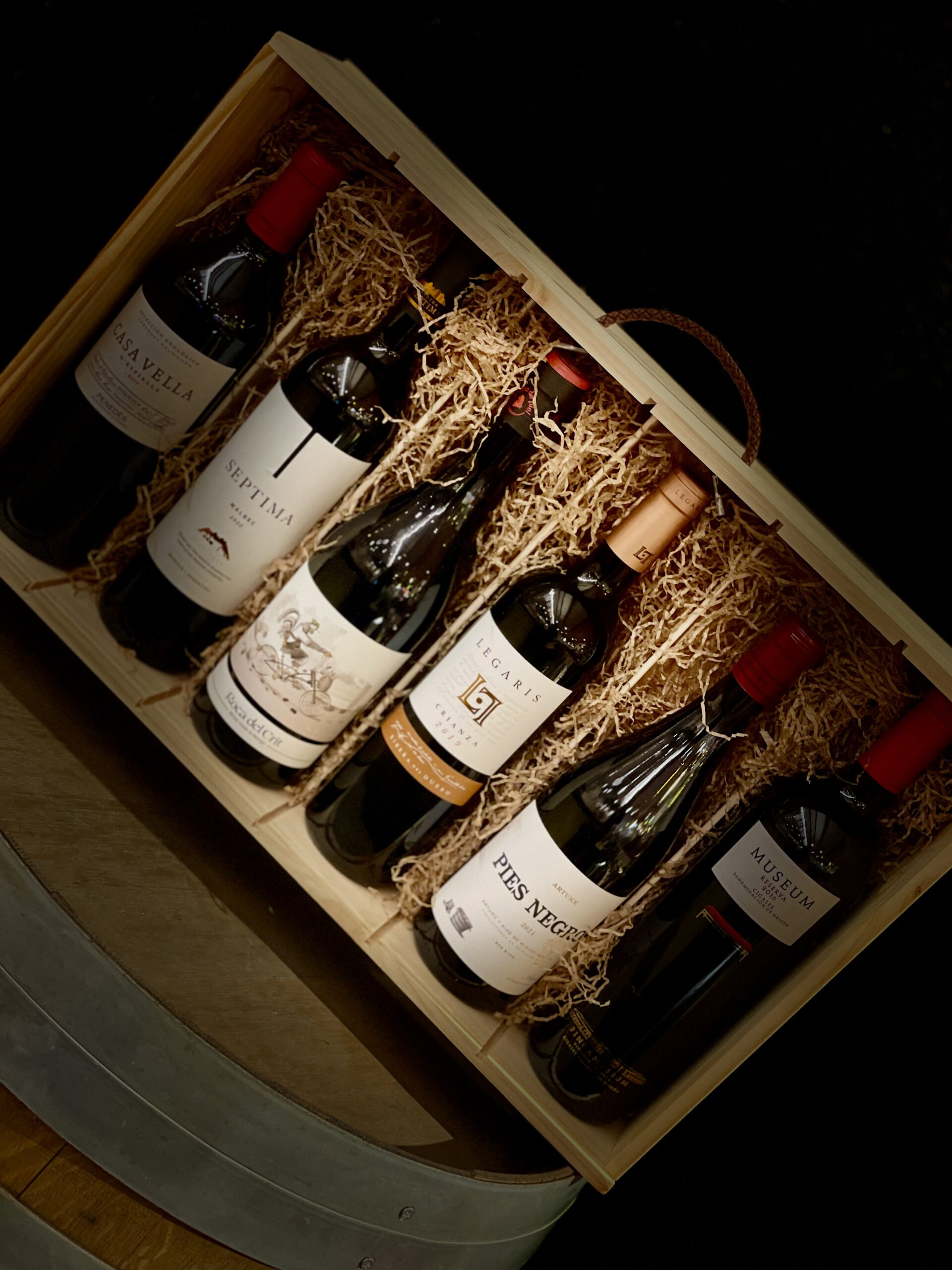 LC-17 CAJA MADERA 6 VINOS TINTOS