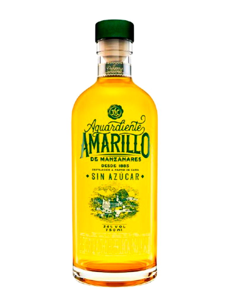 Aguardiente Amarillo de manzanares Sin azucar