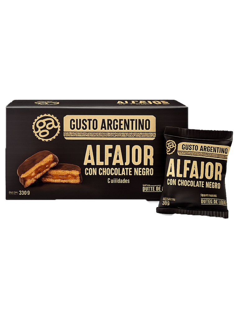 Gusto Argentino Alfajor Chocolate Negro