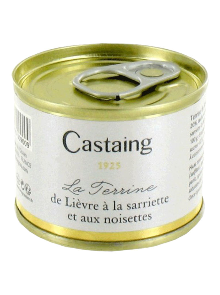 Castaing Terrina de Liebre con Ajedrea y Avellanas