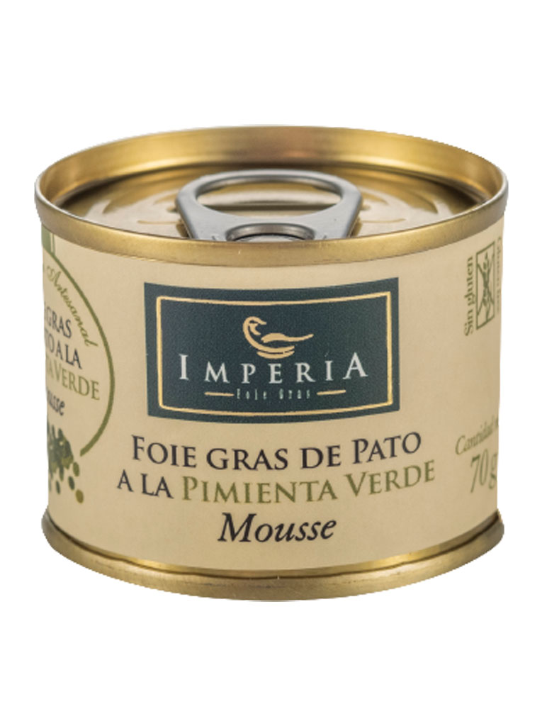 Imperia Mousse de Foie Gras de Pato a la Pimienta Verde