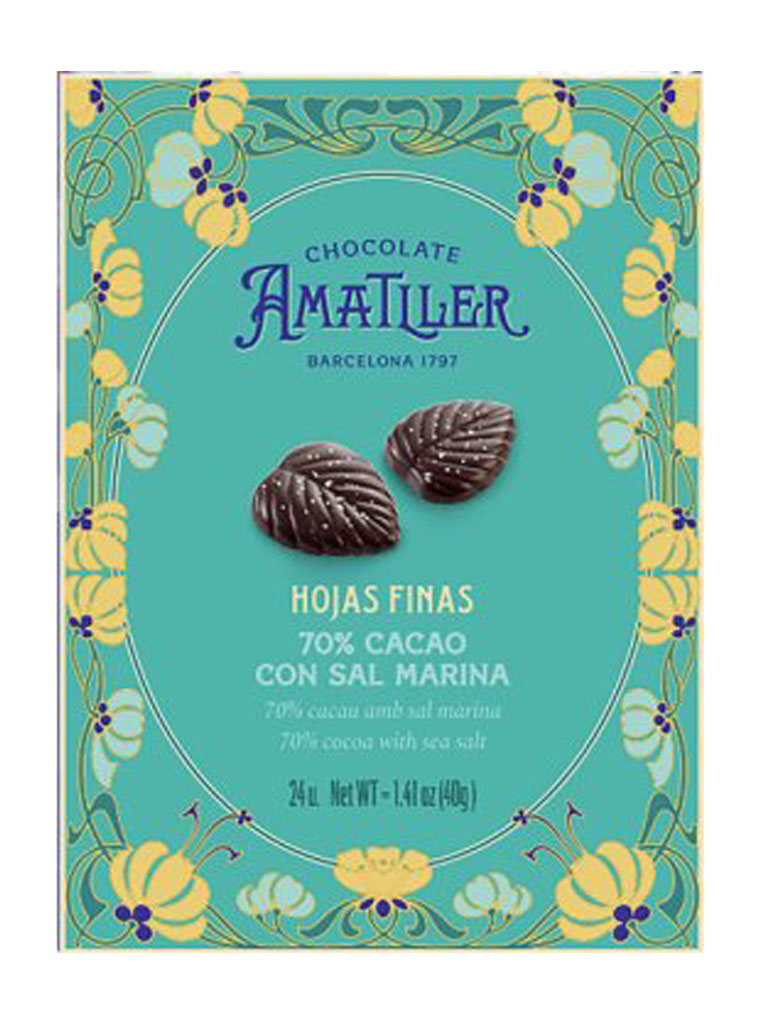 Amatller Fulles de Xocolata 70% Cacau amb Sal Marina