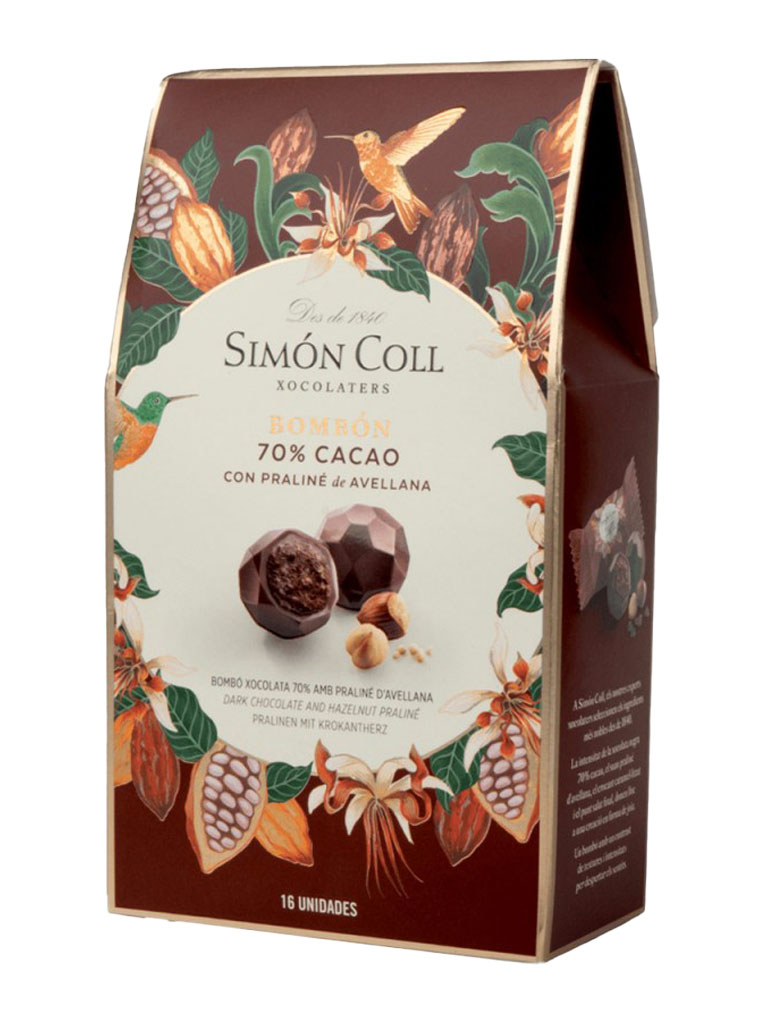 Simón Coll Bombón 70% Cacao con Praliné