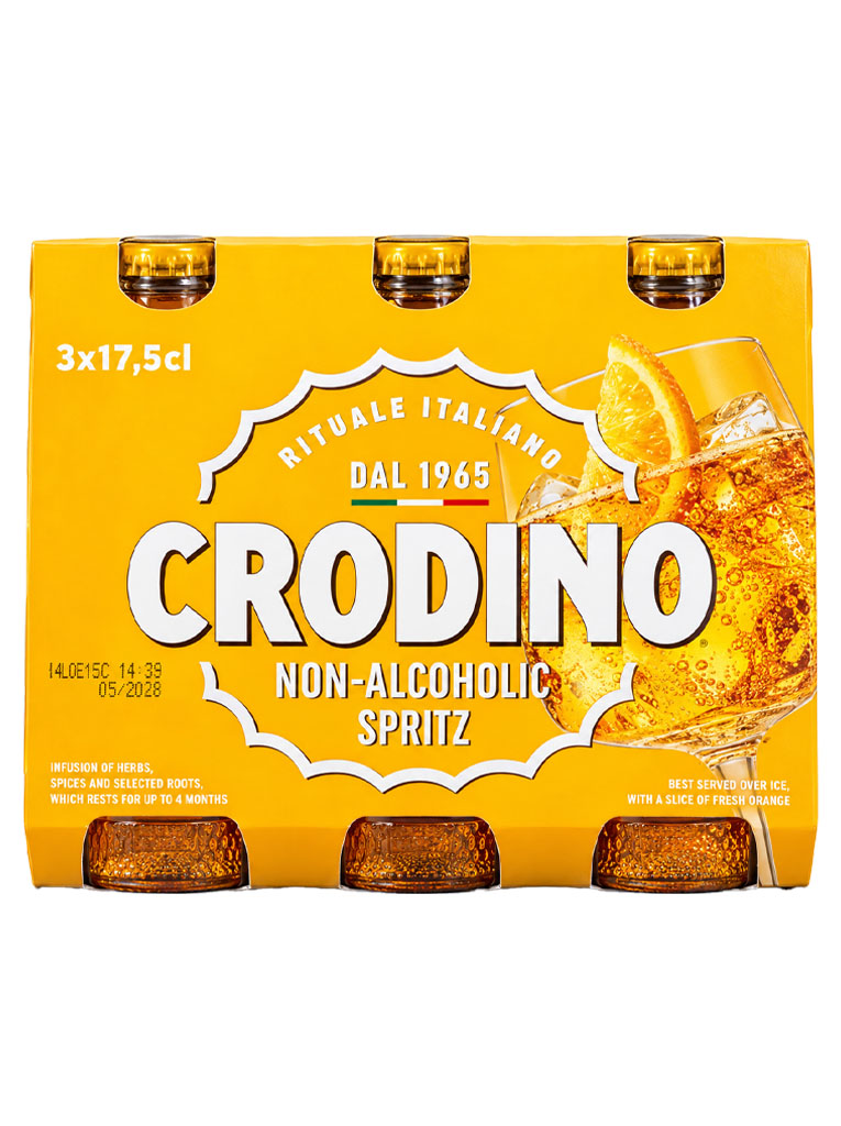 Crodino Aperitiu Spritz Sense Alcohol Pack 3 Ampolles